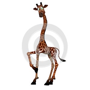 Cute giraffe with a funny face - lovely