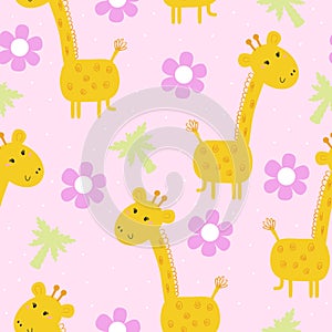 Cute giraffe Pattern print for kids