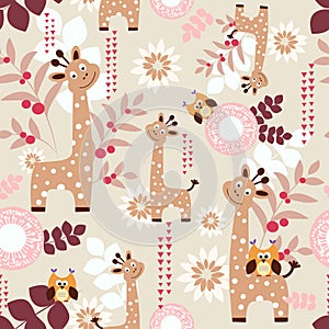 Cute giraffes