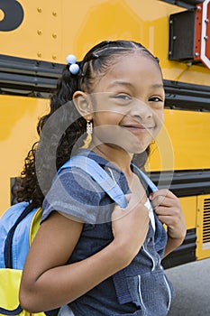 Cute Girl With Backpack