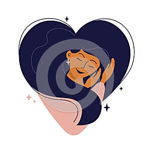 Self care or love yourself  vector illustration photo