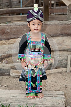 Cute girl from Laos Hmong photo