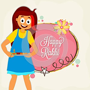 Cute Girl for Raksha Bandhan celebration.
