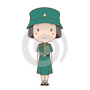 Cute girl scout.