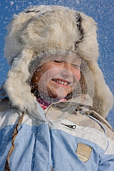 Cute Girl in Snow