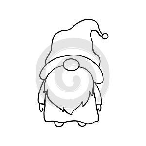 Cute Gnome Line art