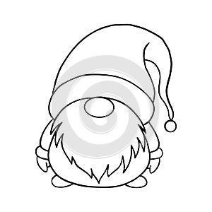 Cute Gnome Line art