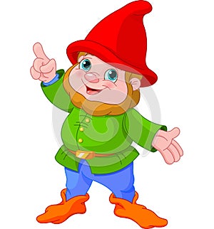 Cute Gnome presenting photo