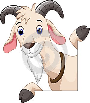 Cute goat cartoon
