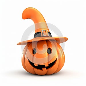 Cute Good Friday Jackolantern 3d Render With Fairy Hat