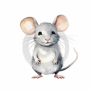 Whimsical Mouse Illustration: Vibrant Caricatures And Realistic Oil Paintings photo
