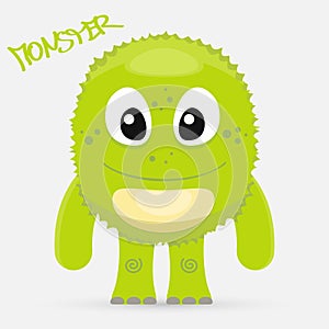 Cute green monster