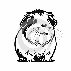 Cute Guinea Pig Cartoon Vector With Creative Commons Attribution