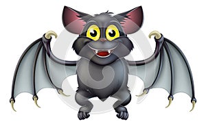 Cute Halloween Bat Cartoon