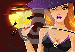 Cute Halloween witch