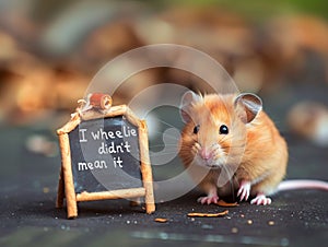 Cute Hamster with \