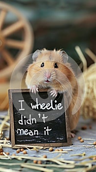 Cute Hamster with \