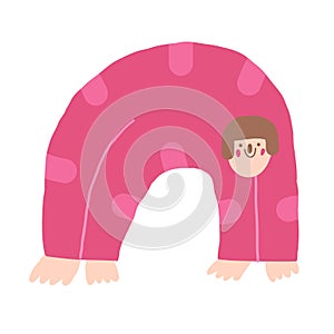 Cute hand drawn doodle isolated woman