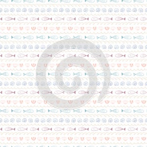 Cute Scandinavian seamless pattern