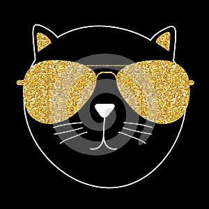 Cute Handdrawn Cat Vector Illustration