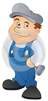 Plumber - Cartoon Character - Vector Illustration