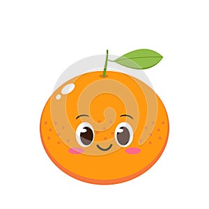 Cute and happy orange character