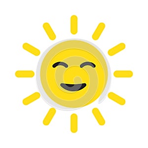 Cute Happy Smiling Sun.