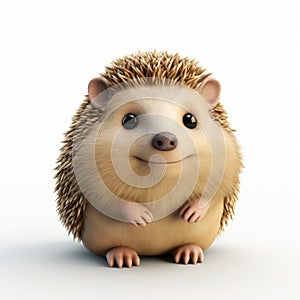 Cute Hedgehog 3d Render: Subtle Light And Shadow, Creative Commons Attribution