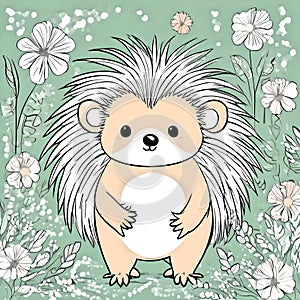 Cute Hedgehog illustration