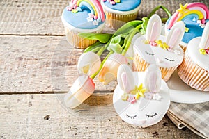 Cute homemade easter cupcakes