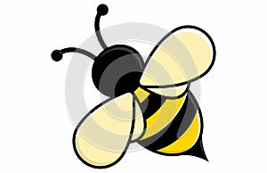 Honey bee cartoon clipart