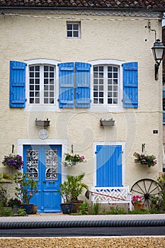 Cute house in the Nouvelle Aquitaine region of France photo