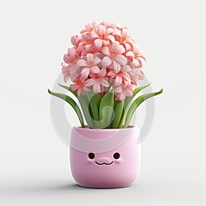 Cute Hyacinth Plants 3d Emoji - Unique Character Design