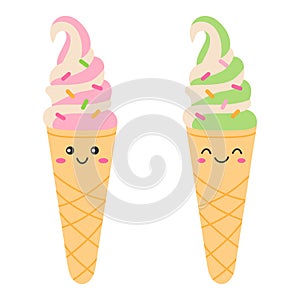 Cute ice cream cones