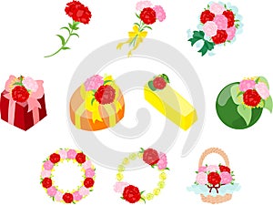 Cute icons to celebrate Mother\'s Day