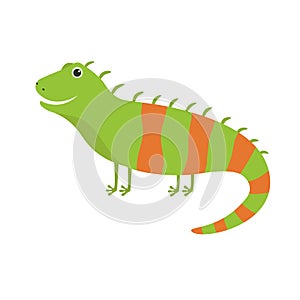 Cute iguana cartoon