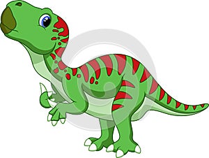 Cute iguanodon cartoon