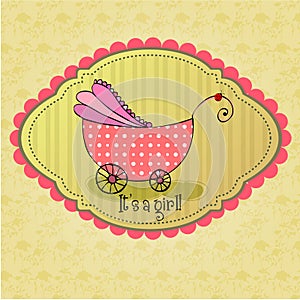 Cute illustrated doodle Baby arrival card