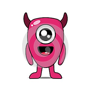 Cute illustration monsters design mascot kawaii