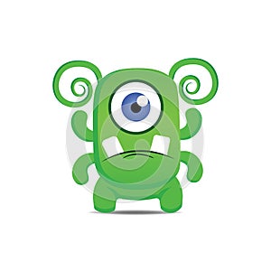 Cute illustration monsters design mascot kawaii