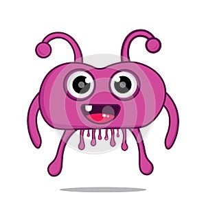 Cute illustration monsters design mascot kawaii