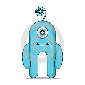 Cute illustration monsters design mascot kawaii