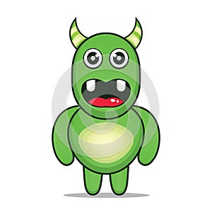 Cute illustration monsters design mascot kawaii