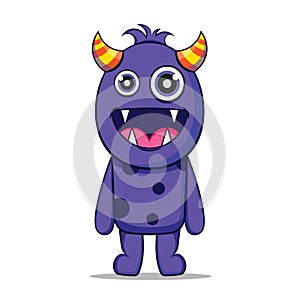 Cute illustration monsters design mascot kawaii