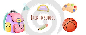 Cute items and supplies for back-to-school time.