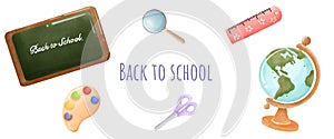 Cute items and supplies for back-to-school time.