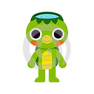 Cute Japanese monster Kappa