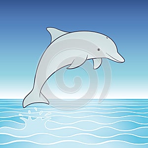 Cute Jumping Dolphin