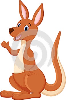 Cute kangaroo cartoon