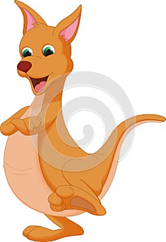 Cute kangaroo cartoon